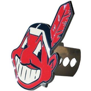 MLB Trailer Hitch Cover   Cleveland Indians  Sports Fan Trailer Hitch Covers  Sports & Outdoors