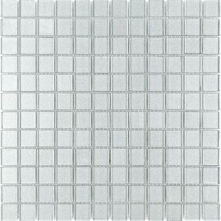 Elida Ceramica Titanium Glass Mosaic Square Indoor/Outdoor Wall Tile (Common 12 in x 12 in; Actual 11.75 in x 11.75 in)
