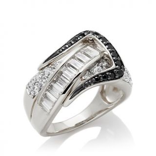 Victoria Wieck 1.82ct Absolute™ Black and White Buckle Ring