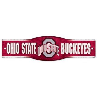 Ohio State Buckeyes Official NCAA 4"x17" Street Sign  Sports Fan Street Signs  Sports & Outdoors