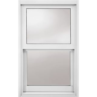 JELD WEN 6100 Series Aluminum Single Pane Replacement Single Hung Window (Fits Rough Opening 36 in x 37 in; Actual 36 in x 37.375 in)