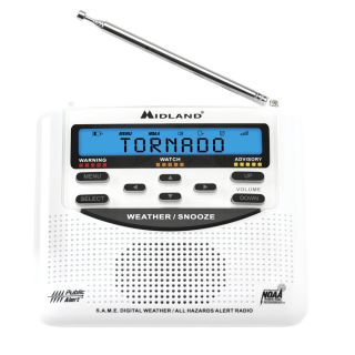 Midland Emergency Weather Alert Radio with Alarm Clock