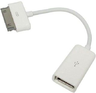 C&E 30 Pin to USB OTG On The Go Adapter Cable for Samsung Galaxy Tab   White (CNE95707) Computers & Accessories