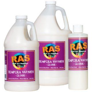RAS Tempera Medium for Kids Gloss Varnish 64 oz. Bottle