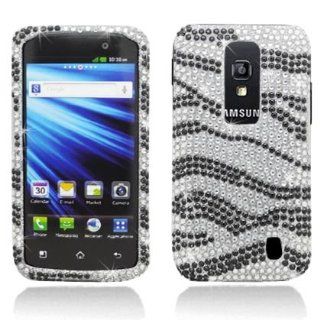Full Diamond Bling Hard Shell Case for LG P930 Nitro HD [AT&T] (Zebra   Black & White) Cell Phones & Accessories