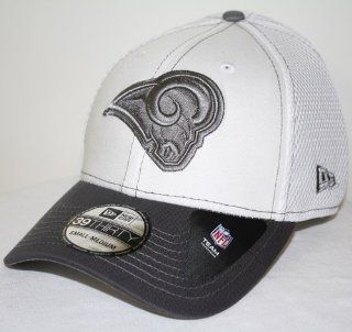 St. Louis Rams New Era 39THIRTY Blitz Neo Fitted Hat   Gray  Sports Fan Baseball Caps  Sports & Outdoors