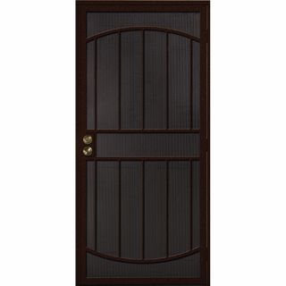 Gatehouse Gibraltar Bronze Steel Security Door (Common 36 in x 81 in; Actual 39 in x 81 in)