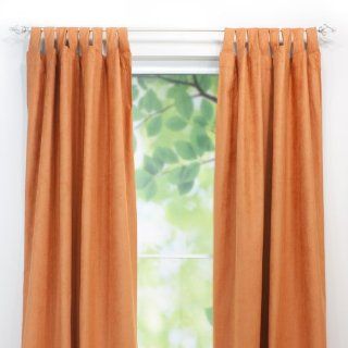 Chooty Tab Top Curtain Panel, 54 by 84 Inch, Slam Dunk Tangerine   Window Treatment Panels