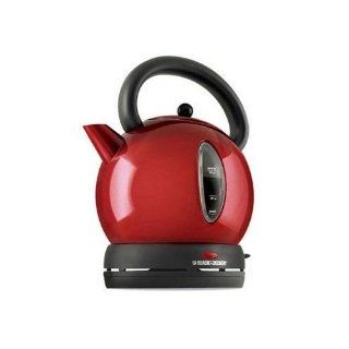 Black & Decker CK1500R Cordless Electric Dome Kettle, Red Kitchen & Dining