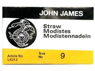 John James Milliners / Straw Uncarded Needles Size 9 25ct (10 Pack) Arts, Crafts & Sewing