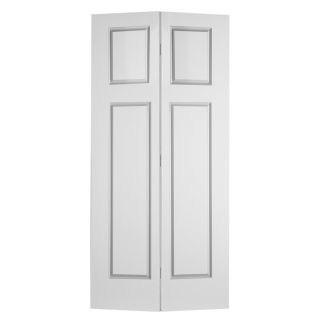 ReliaBilt 3 Panel Craftsman Hollow Core Smooth Molded Composite Bifold Closet Door (Common 80.75 in x 32 in; Actual 79 in x 31.5 in)