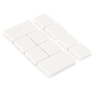 Insteon Blank 10 Button Set for KeypadLinc, White   Wall Dimmer Switches  