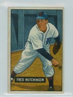 1951 Bowman Baseball 141 Fred Hutchinson Tigers Very Good to Excellent at 's Sports Collectibles Store