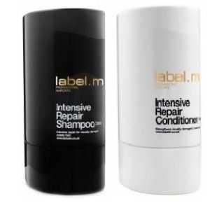 Label.m Intensive Repair Shampoo and Conditioner 10.1 Oz DUO  Shampoo And Conditioner Sets  Beauty