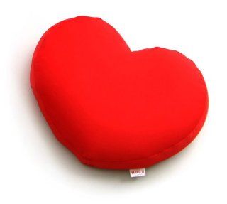 Mogu Medium Heart 12 by 19 Inch Decorative Pillow, Red   Throw Pillows