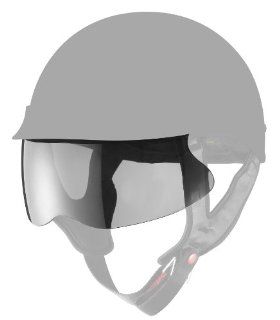 GLX Helmets Half Helmet Shield (Smoke, One Size) Automotive