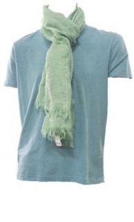 Polo Ralph Lauren Green White Featherweight Checkered Linen Blend Scarf 100% Cotton at  Men�s Clothing store