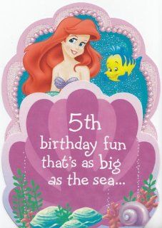 Greeting Card Little Mermaid "5th Birthday fun that's as big as the sea" Health & Personal Care