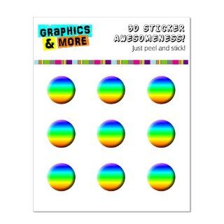 Graphics and More Rainbow Home Button Stickers Fits Apple iPhone 4/4S/5/5C/5S, iPad, iPod Touch   Non Retail Packaging   Clear Cell Phones & Accessories