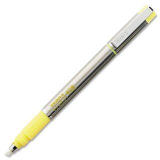 Zebra H 301 Stainless Steel Highlighter 1 Pack with Refill, Yellow (76051) 