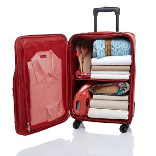 Joy Mangano St. Tropez Chic Carry On Luggage Set with Handbag