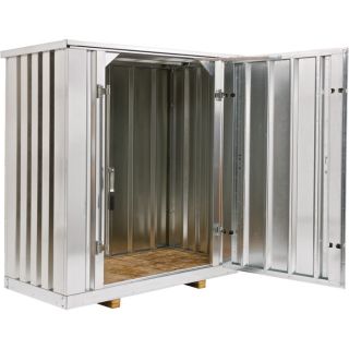 West Galvanized Steel Storage Container Kit — 137 Cu. Ft., Model# Store41  Utility Sheds