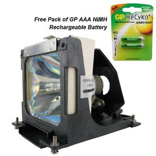 Powerwarehouse replacement lamp for EIKI LC XNB4M 200W 1000Hr with Free GP AAA Battery Electronics