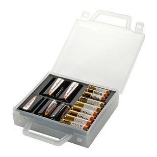 Bluecell AA AAA C D 9V Multi Battery Storage Case/Organizer/Holder/Box with Handle Health & Personal Care