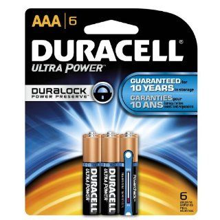 Duracell MX2400B6Z10 Ultra Advanced Alkaline Manganese Dioxide Battery Regular Pack, AAA Size, 1.5V (Case of 40 Cards, 6 Unit per Card)
