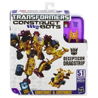 Transformers Construct Bots Elite Class Decepticon Dragstrip Buildable Action Figure Toys & Games