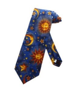 Cambridge Apparel Mens Celestial Necktie   Blue   One Size Neck Tie Clothing