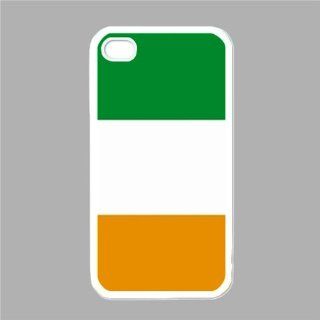 Ivory Coast Flag White Iphone 4   Iphone 4s Case Cell Phones & Accessories