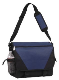 Deluxe Portfolio Messenger Bag Bookpack, Navy by BAGS FOR LESSTM Clothing