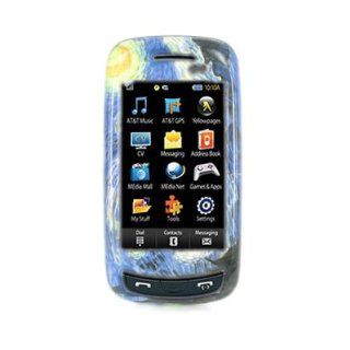 Crystal Hard With Starry Night Design Cover Case for Samsung Impression SGH A877 AT&T + Swivel Belt Clip [WCM31] Cell Phones & Accessories