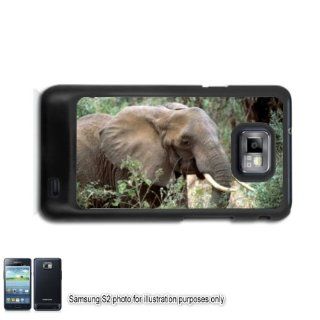 African Elephant Photo Samsung Galaxy S2 I9100 Case Cover Skin Black (FITS AT&T AND STRAIGHT TALK MODELS ONLY) Cell Phones & Accessories