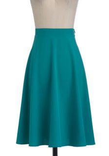 Vacation Day Skirt in Teal  Mod Retro Vintage Skirts