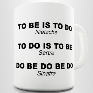 Nietzche Sartre Sinatra Funny Quote Coffee Mug Kitchen & Dining
