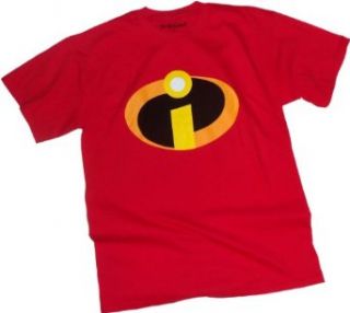 Disney The Incredibles Basicon Adult Red T Shirt Clothing