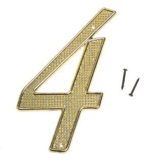 Stanley Hardware 57 9936 Brass 4" Metal House Numbers