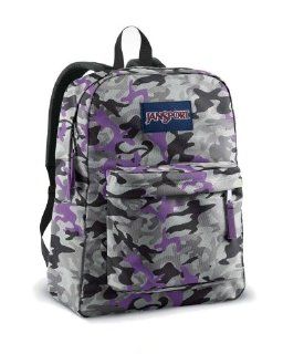 JANSPORT SUPERBREAK BACKPACK SCHOOL BAG   Purple Leaf Camo  9AY (JoyAve) 