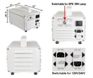 400w Switchable Ballast for HPS MH Grow Light System  Plant Growing Lamps  Patio, Lawn & Garden
