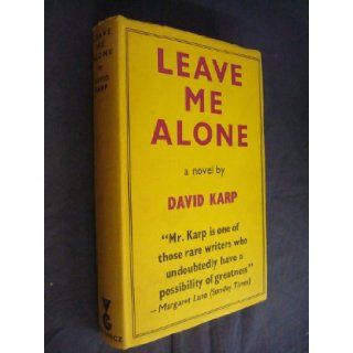 Leave Me Alone David Karp, Paul Rand Books
