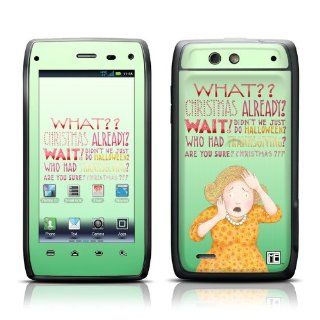 Christmas Already Design Protective Skin Decal Sticker for Motorola Droid 4 Cell Phone Cell Phones & Accessories