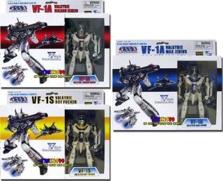 Macross 1/100 Scale Transformable Action Figure Series 1 (Set of 3) Toys & Games