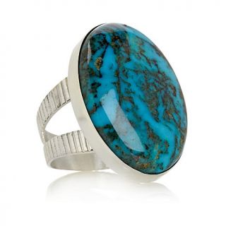 Jay King Ceremonial Turquoise Sterling Silver Oval Ring