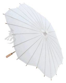 32" White Scalloped Shaped Paper Parasol   Home And Garden Products