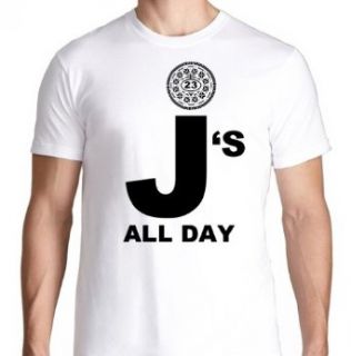 FTD Apparel Men's Jordan Oreo J's ALL DAY Retro 5 V white T shirt Clothing