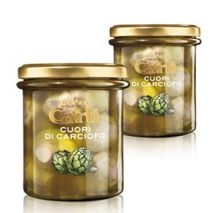 Carli Artichoke Hearts. Two 280 Gram (almost 10 ounces each) Jars.  Artichokes Produce  Grocery & Gourmet Food