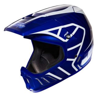 JT Racing Evo Helmet   Blue White 2013