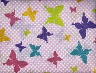 Polka Dot & Butterfly Twin Size Pink Sheet Set 3 Piece Sheets  Polka Dots And Butterfly Bedding Twin  